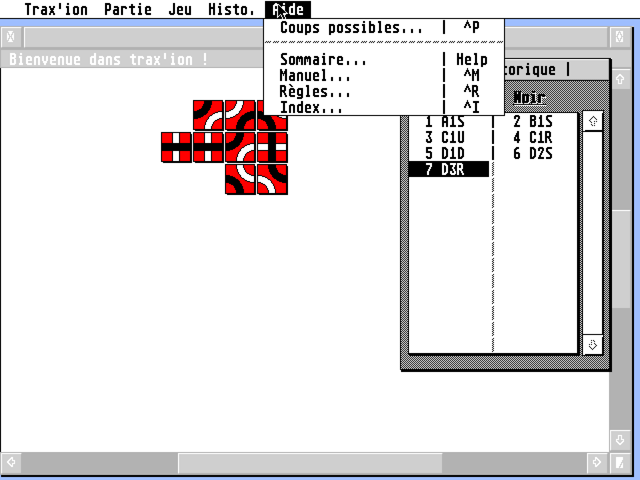 Trax'ion atari screenshot